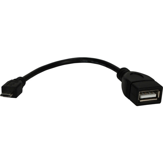 6IN MICRO-USB TO USB-A M/F     