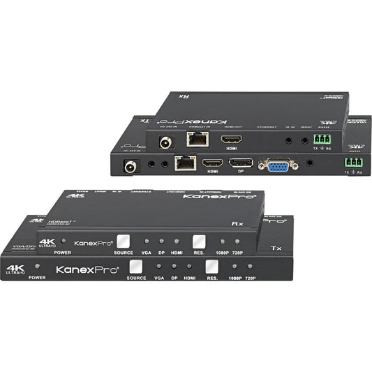 KanexPro 3-Input DisplayPort HDMI & VGA Switcher over HDBaseT