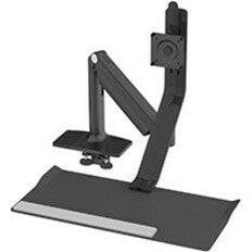 Humanscale QuickStand Lite QSLBHD Desk Mount for Monitor Keyboard - Black