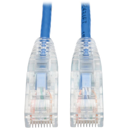 Tripp Lite Cat6 Gigabit Snagless Slim UTP Ethernet Cable (RJ45 M/M) PoE Blue 4 ft. (1.22 m)