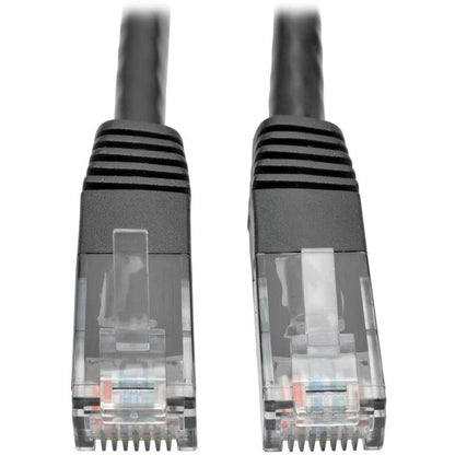 Tripp Lite Cat6 Gigabit Molded (UTP) Ethernet Cable (RJ45 M/M) PoE Black 7 ft. (2.13 m)