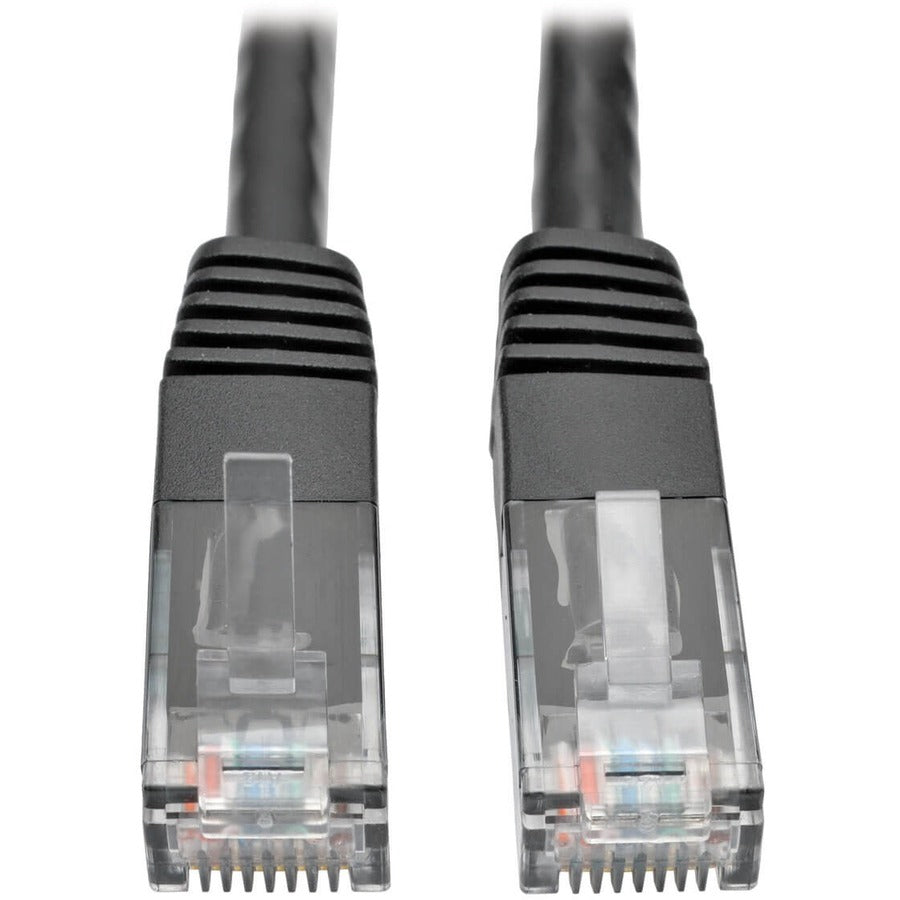 Tripp Lite Cat6 Gigabit Molded (UTP) Ethernet Cable (RJ45 M/M) PoE Black 10 ft. (3.05 m)