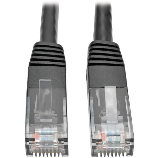 Tripp Lite Cat6 Gigabit Molded (UTP) Ethernet Cable (RJ45 M/M) PoE Black 10 ft. (3.05 m)