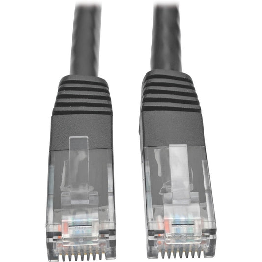 Tripp Lite Cat6 Gigabit Molded (UTP) Ethernet Cable (RJ45 M/M) PoE Black 14 ft. (4.27 m)