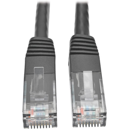 Tripp Lite Cat6 Gigabit Molded (UTP) Ethernet Cable (RJ45 M/M) PoE Black 15 ft. (4.57 m)