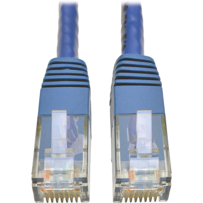 Tripp Lite Cat6 Gigabit Molded (UTP) Ethernet Cable (RJ45 M/M) PoE Blue 15 ft. (4.57 m)