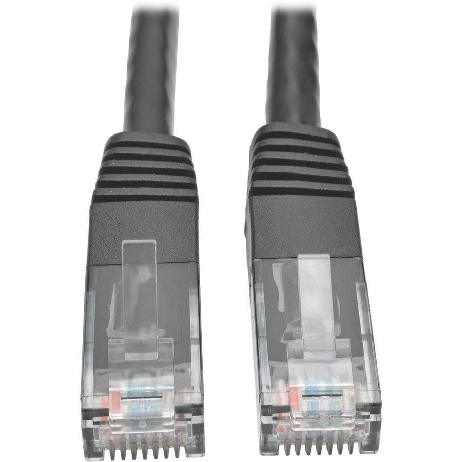 Tripp Lite Cat6 Gigabit Molded (UTP) Ethernet Cable (RJ45 M/M) PoE Black 20 ft. (6.09 m)