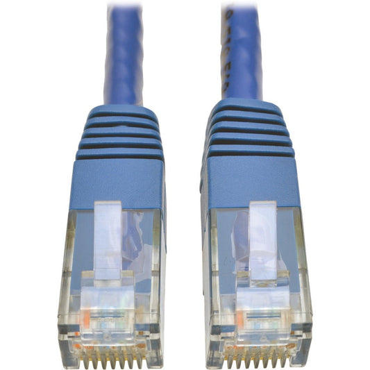 Tripp Lite Cat6 Gigabit Molded (UTP) Ethernet Cable (RJ45 M/M) PoE Blue 1 ft. (0.31 m)