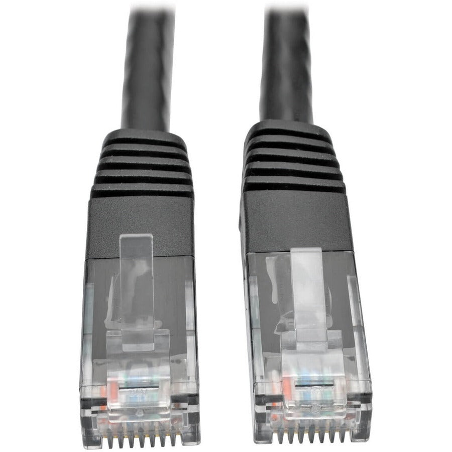 Tripp Lite Cat6 Gigabit Molded (UTP) Ethernet Cable (RJ45 M/M) PoE Black 3 ft. (0.91 m)
