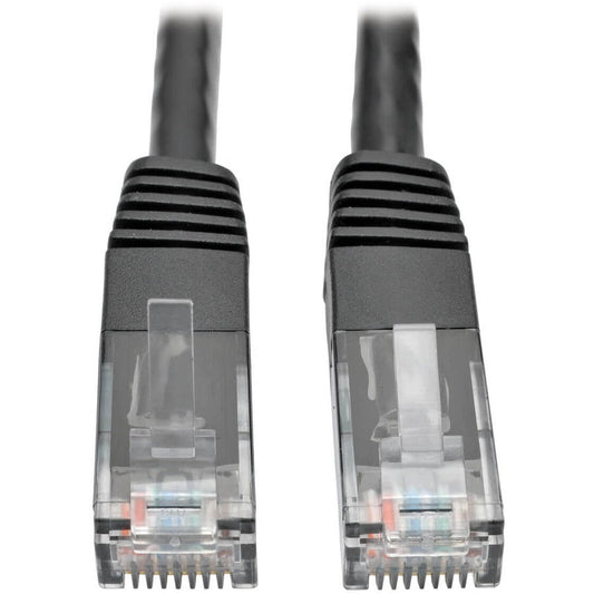 Tripp Lite Cat6 Gigabit Molded (UTP) Ethernet Cable (RJ45 M/M) PoE Black 6 ft. (1.83 m)