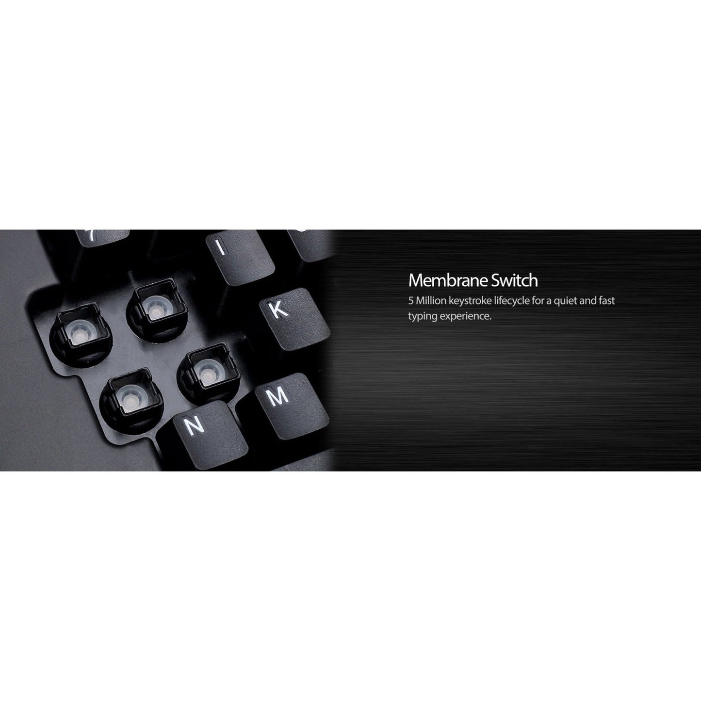 Adesso 2.4 GHz Wireless Ergonomic Trackball Keyboard