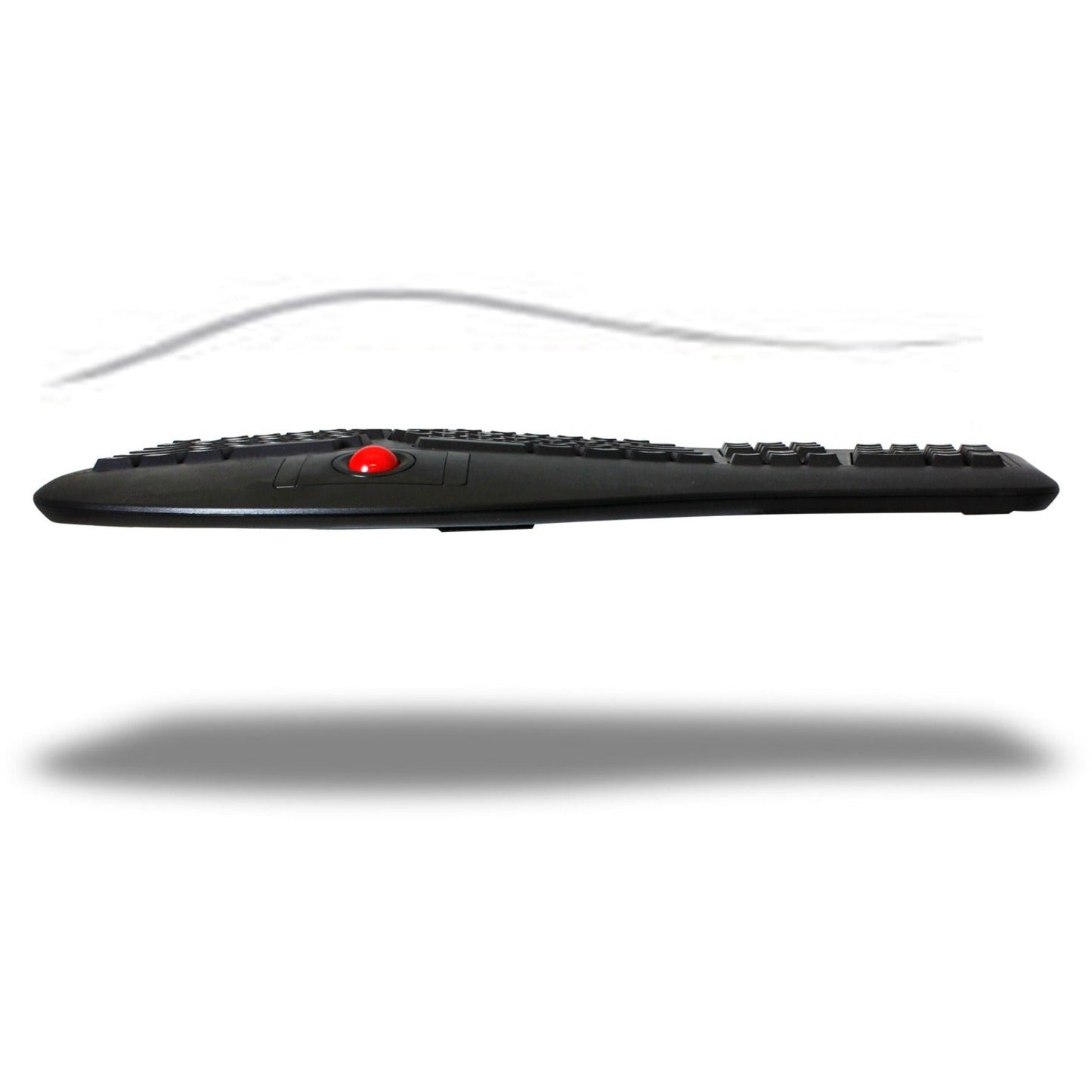 Adesso 2.4 GHz Wireless Ergonomic Trackball Keyboard