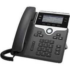 Cisco 7841 IP Phone - Corded - Tabletop Wall Mountable - Black - TAA Compliant