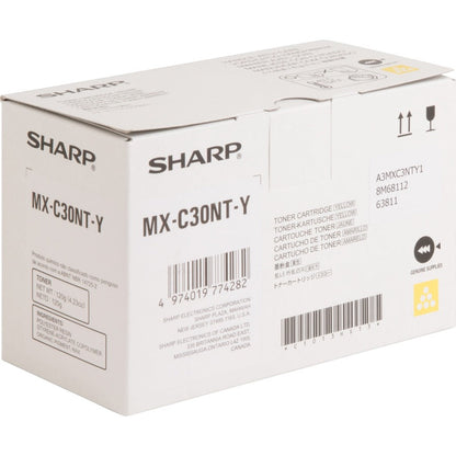 Sharp Original Standard Yield Laser Toner Cartridge - Yellow - 1 Each