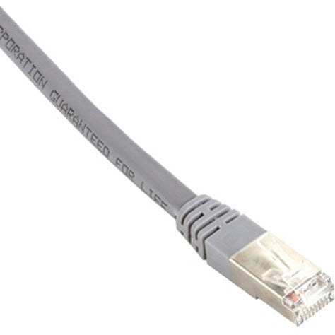 Black Box Cat6 400-MHz Shielded Solid Backbone Cable (FTP) Plenum Gray 7-ft. (2.1-m)