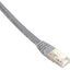 Black Box Cat6 400-MHz Shielded Solid Backbone Cable (FTP) Plenum Gray 7-ft. (2.1-m)