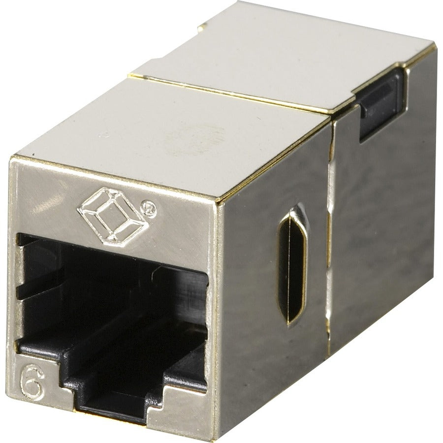 Black Box Cat.6 Shielded Straight-Pin Coupler - Metal