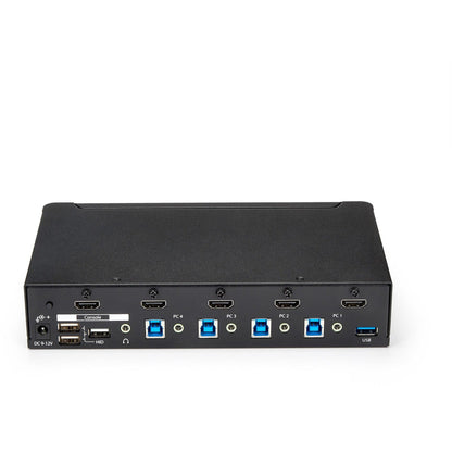 StarTech.com 4-Port HDMI KVM Switch - Built-in USB 3.0 Hub for Peripheral Devices - 1080p