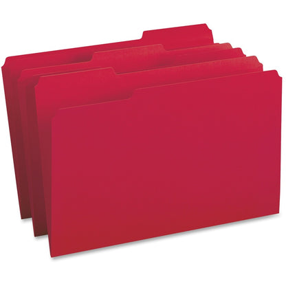 Business Source 1/3 Tab Cut Legal Recycled Top Tab File Folder