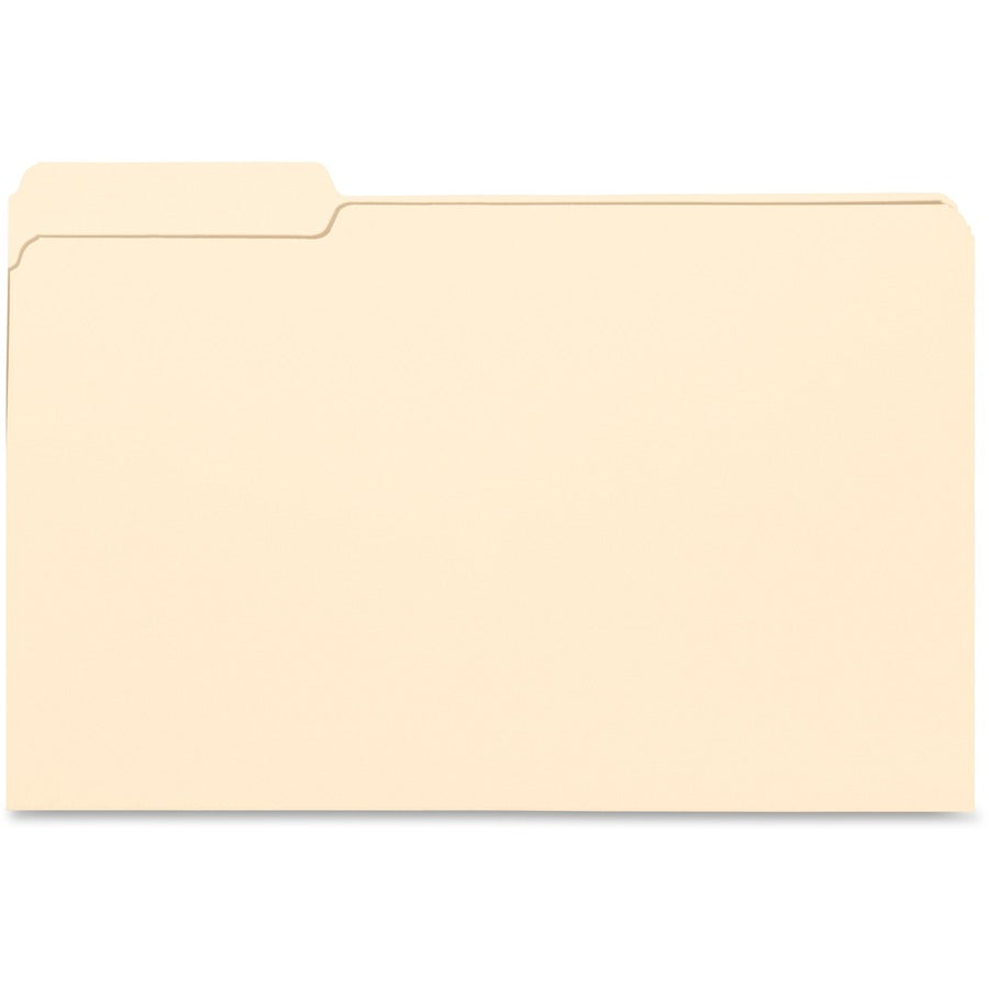 Business Source 1/3 Tab Cut Legal Recycled Top Tab File Folder