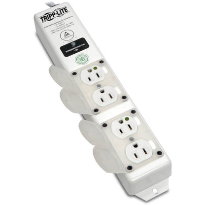 Tripp Lite Safe-IT UL 60601-1 Medical-Grade Surge Protector for Patient-Care Vicinity 4x Hospital-Grade Outlets 6 ft. Cord Antimicrobial Protection