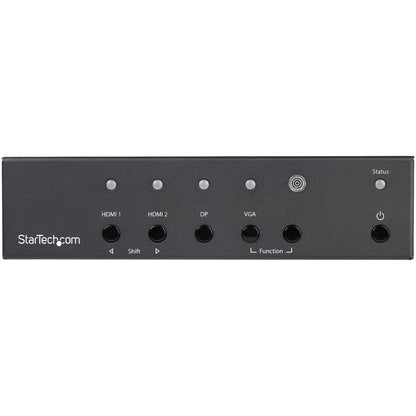 StarTech.com Multi-Input to HDMI Converter Switch - DisplayPort VGA and Dual-HDMI to HDMI Switch - Priority and Automatic Switch - 4K