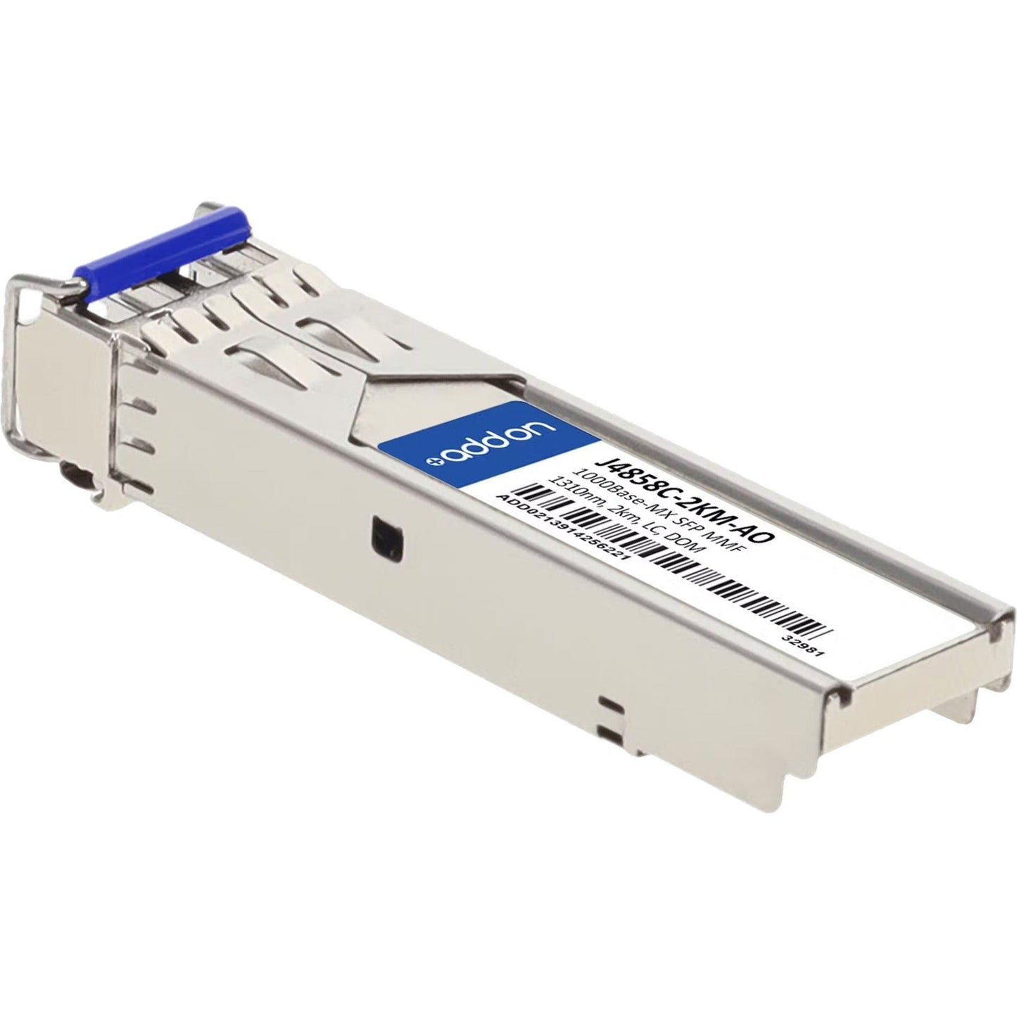 AddOn HP J4858C-2KM Compatible TAA Compliant 1000Base-MX SFP Transceiver (MMF 1310nm 2km LC DOM)