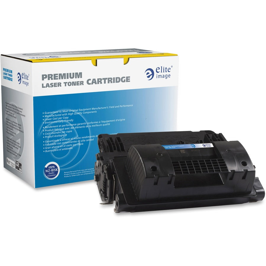 Elite Image Remanufactured High Yield Laser Toner Cartridge - Alternative for HP (81X) (81X) - Black - 1 Each