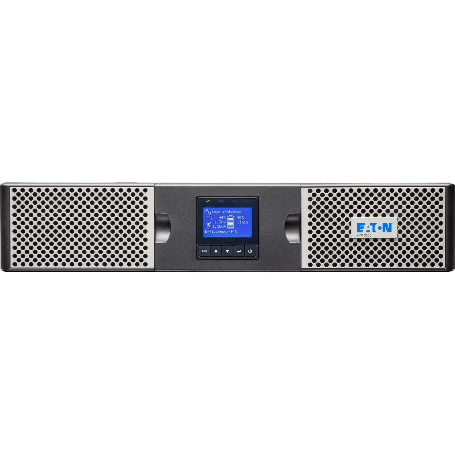 Eaton 9PX 3000VA 3000W 208V Online Double-Conversion UPS - L6-20P 2 L6-20R 1 L6-30R Outlets Cybersecure Network Card Option Extended Run 2U Rack/Tower