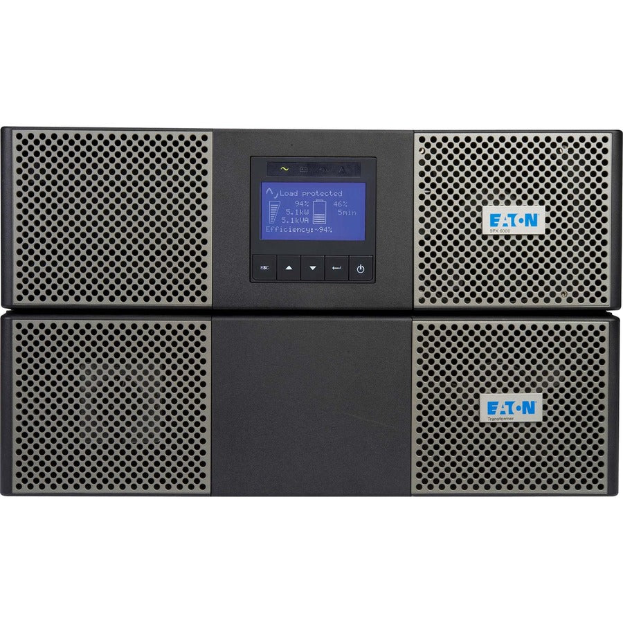 Eaton 9PX 3000VA 3000W 208V Online Double-Conversion UPS - L6-30P 18x 5-20R 2 L6-20R 1 L6-30R Outlets Cybersecure Network Card Extended Run 6U Rack/Tower