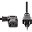 StarTech.com 3ft (1m )Computer Power Cord NEMA 5-15P to Right Angle C13 10A 125V 18AWG Replacement AC Power Cord Monitor Power Cable