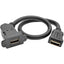 Tripp Lite High-Speed HDMI with Ethernet All-in-One Keystone/Panel Mount Coupler Cable (F/F) Angled Connector 1 ft. (0.31 m)