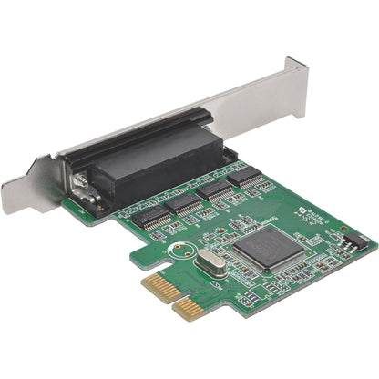 Tripp Lite 4-Port DB9 (RS-232) Serial PCI Express (PCIe) Card with Breakout Cable Full Profile