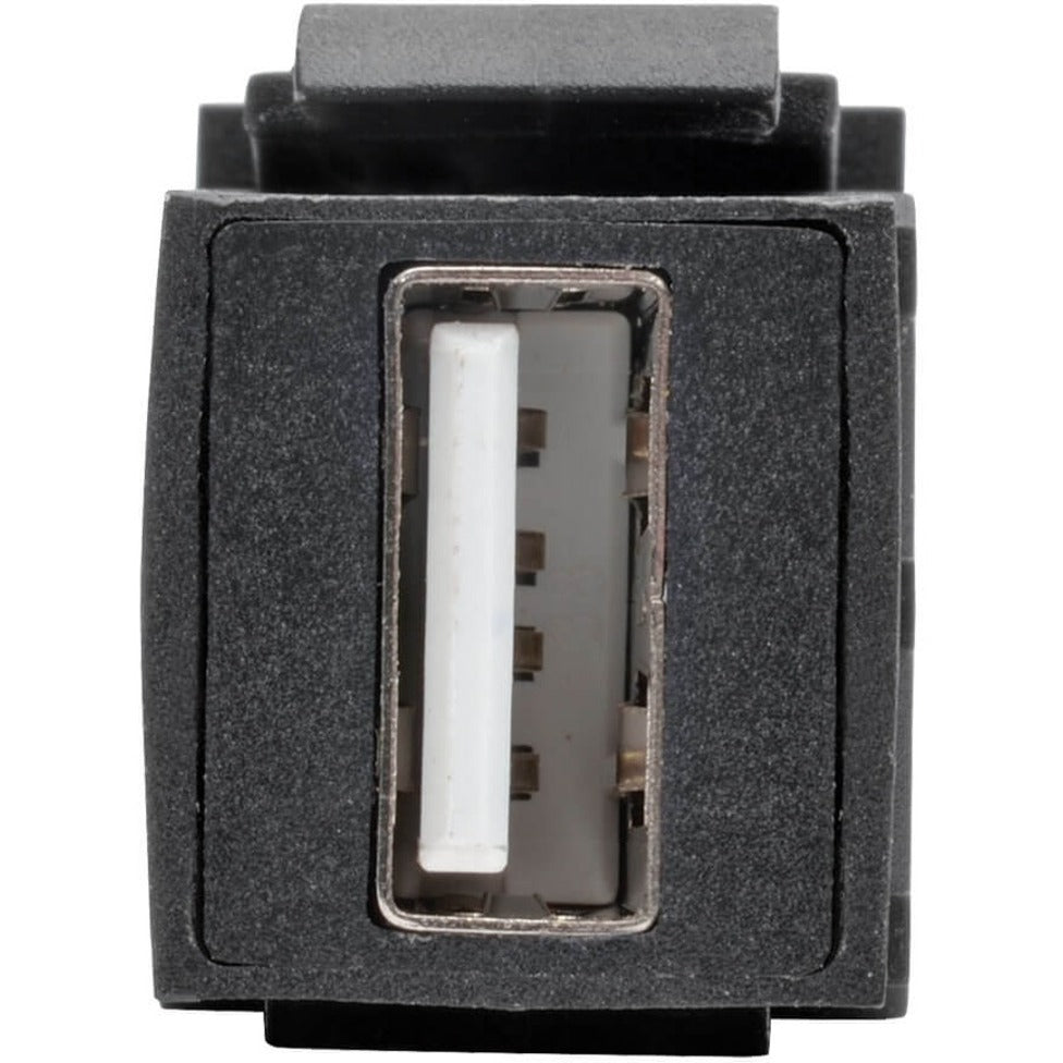 Tripp Lite USB 2.0 Keystone Panel Mount Coupler All-in-One F/F USB-A Black