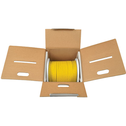 Tripp Lite Cat6 Gigabit Solid Core UTP PVC Bulk Ethernet Cable Yellow 1000 ft. (304.8 m) TAA