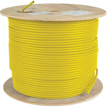 Tripp Lite Cat5e 350 MHz Solid Core (UTP) PVC Bulk Ethernet Cable Yellow 1000 ft. (304.8 m) TAA