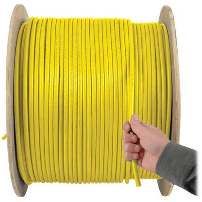 Tripp Lite Cat5e 350 MHz Solid Core (UTP) PVC Bulk Ethernet Cable Yellow 1000 ft. (304.8 m) TAA