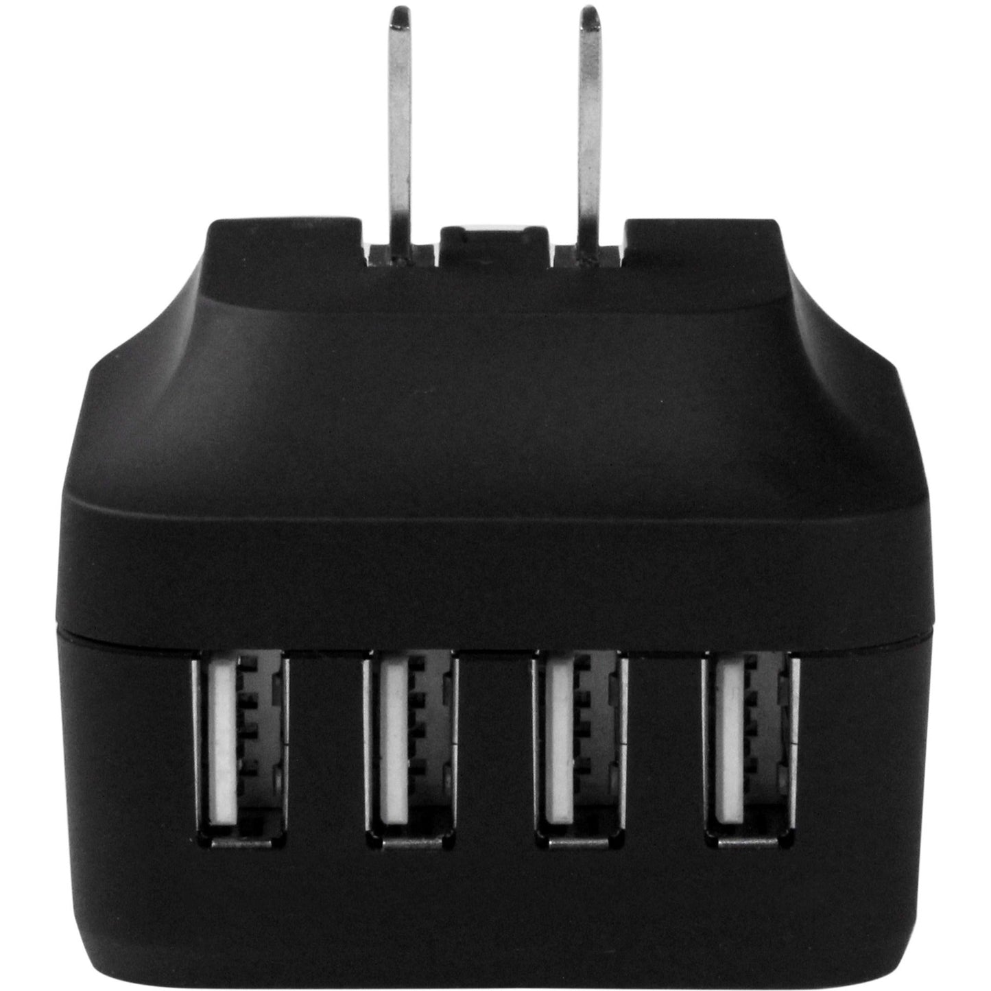 StarTech.com Travel USB Wall Charger &acirc;&euro;" 4 Port &acirc;&euro;" Black &acirc;&euro;" Universal Travel Adapter &acirc;&euro;" International Power Adapter &acirc;&euro;" USB Charger