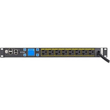 Eaton Metered Input Rack PDU 1.92 kW 100-127V 1U 8 NEMA 5-20R Outlet PDU