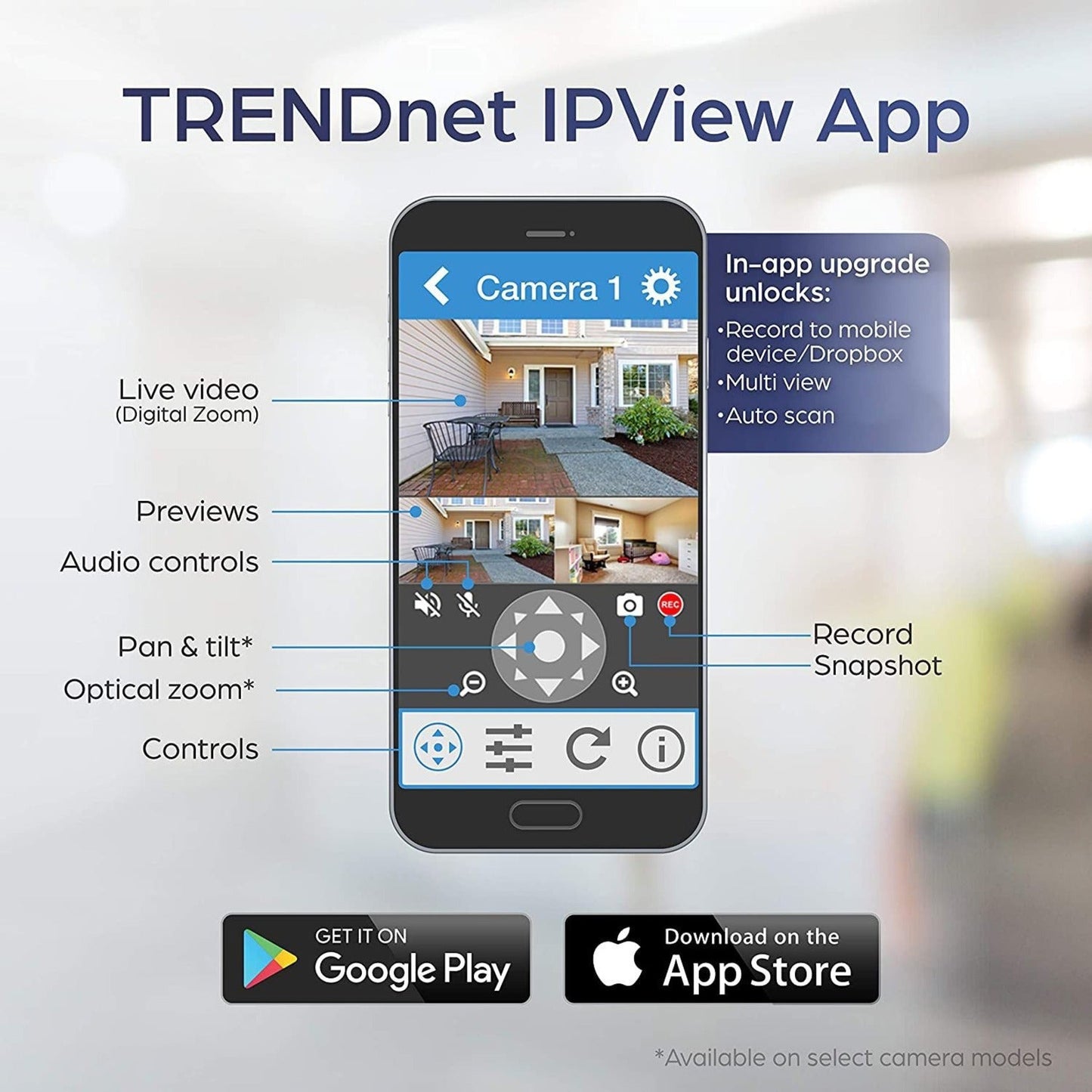 TRENDnet Indoor/Outdoor 3MP Motorized PTZ Dome Network Camera 4x Optical Zoom 16x Digital Zoom Autofocus IP66 Housing Free iOS and Android mobile apps ONVIF Profile S TV-IP420P