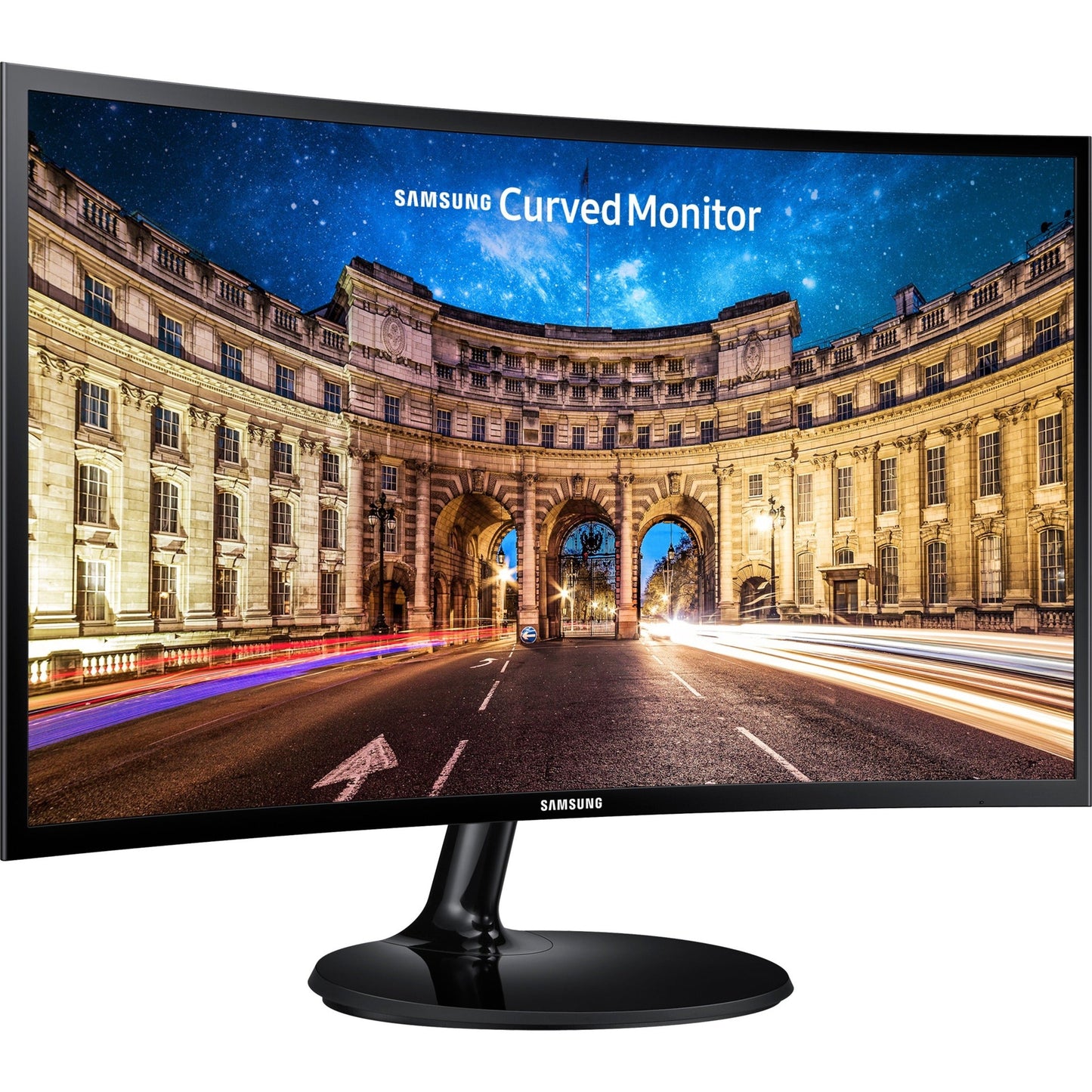 Samsung C27F390 27" Full HD Curved Screen LCD Monitor - 16:9 - High Glossy Black - TAA Compliant