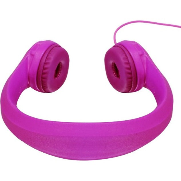 Aluratek Volume Limiting Wired Foam Headphones For Children (Pink)