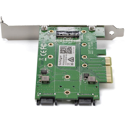 StarTech.com M.2 Adapter &acirc;&euro;" 3 Port &acirc;&euro;" 1 x PCIe (NVMe) M.2 &acirc;&euro;" 2 x SATA III M.2 &acirc;&euro;" SSD PCIE M.2 Adapter &acirc;&euro;" M2 SSD &acirc;&euro;" PCI Express SSD