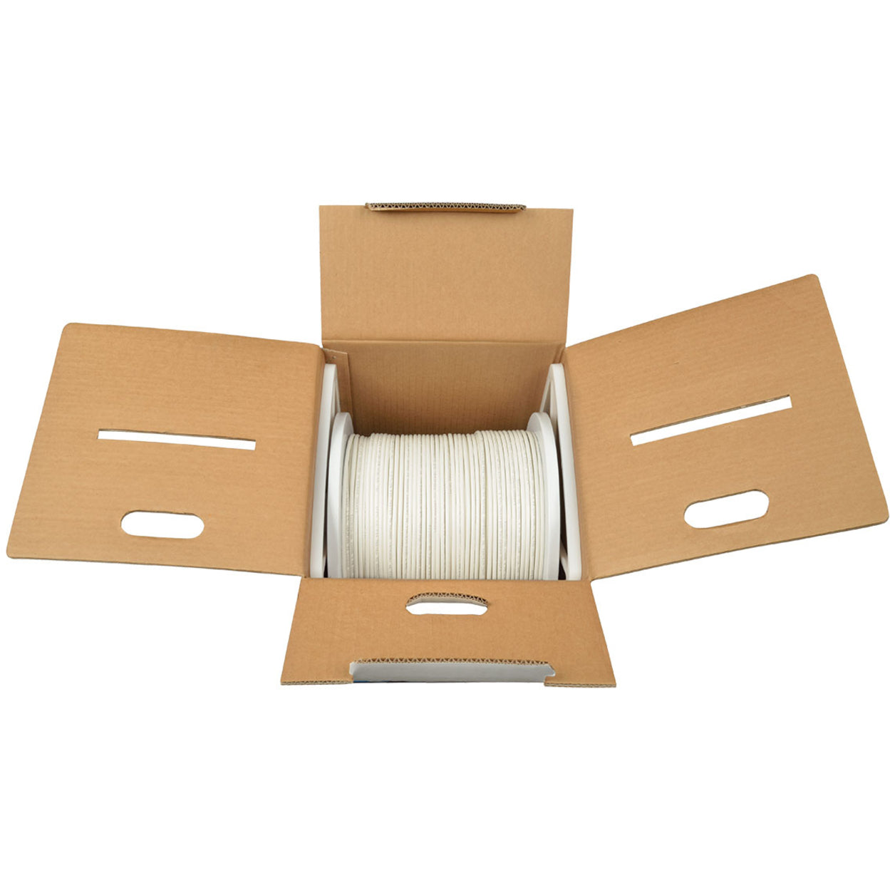 Tripp Lite Cat6 Gigabit Solid Core UTP PVC Bulk Ethernet Cable White 1000 ft. (304.8 m) TAA