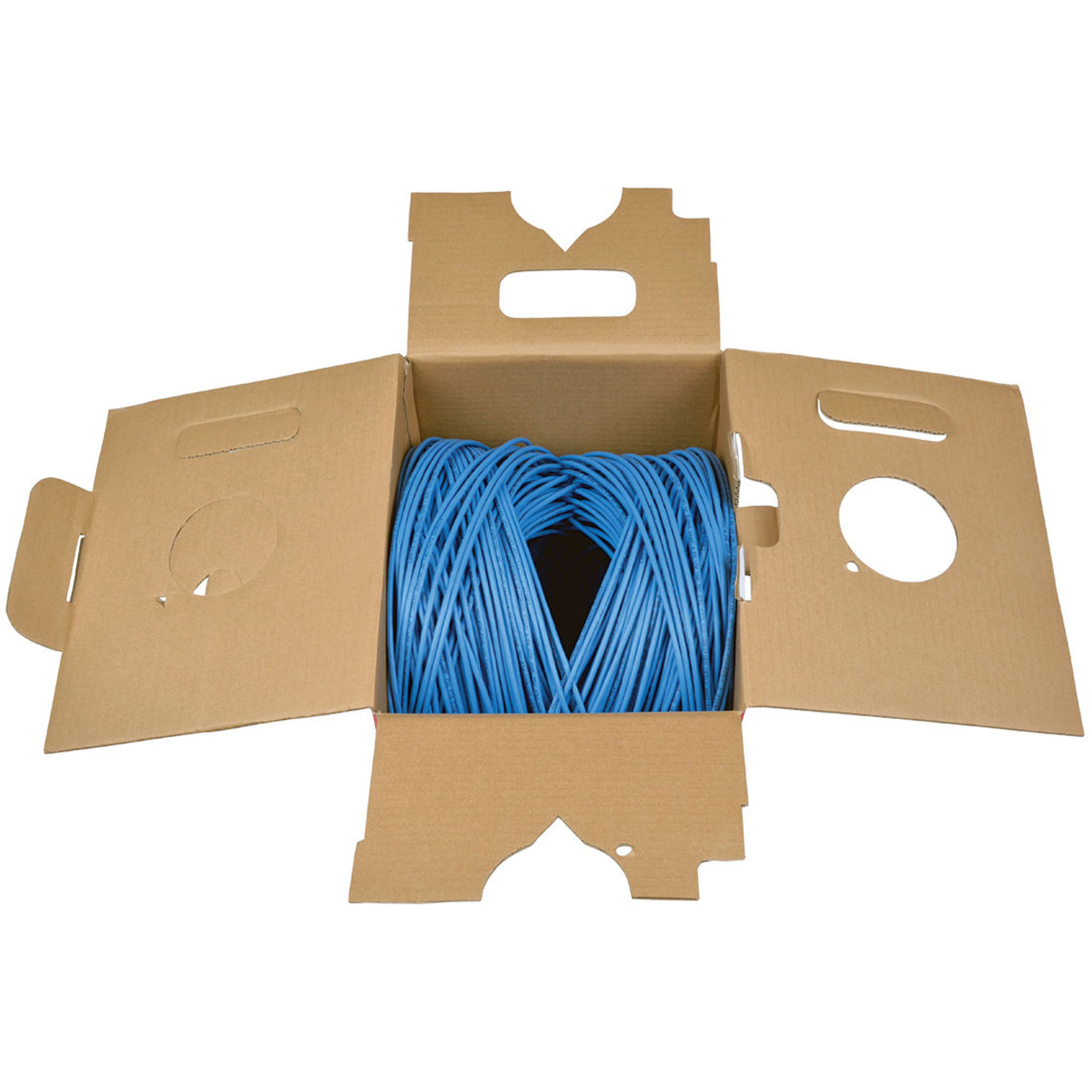 Tripp Lite Cat5e 350 MHz Solid Core Plenum-Rated (UTP) PVC Bulk Ethernet Cable Blue 1000 ft. (304.8 m)
