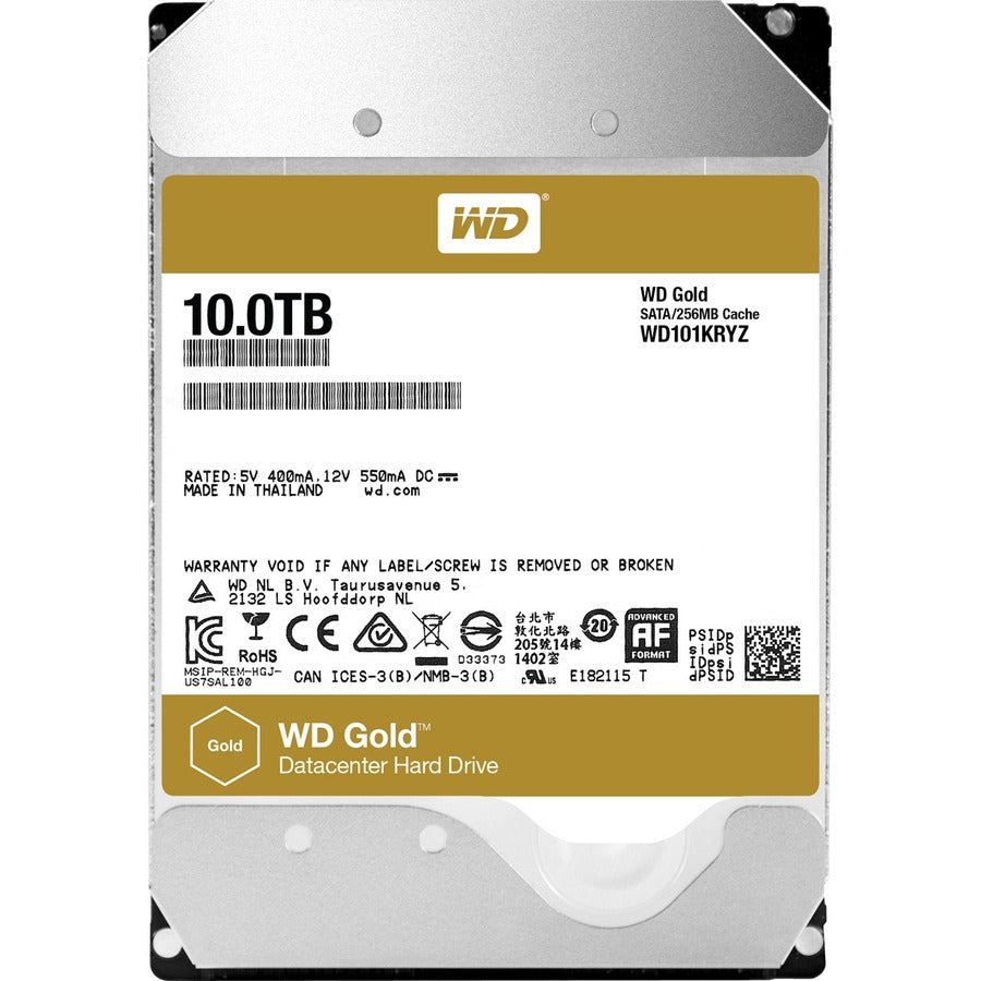 10TB GOLD SATA 6 GB/S 7200 RPM 