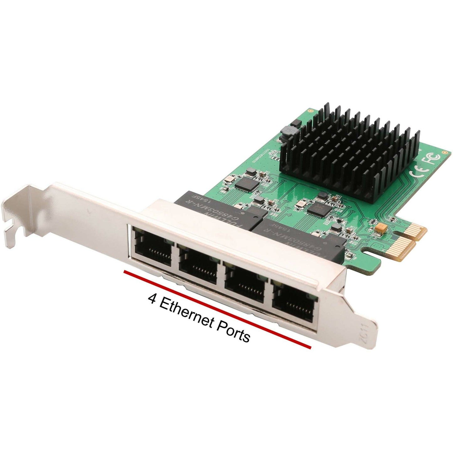 SYBA 4 Port Gigabit Ethernet PCI-e x1 Network Interface Card