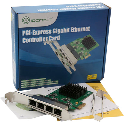 SYBA 4 Port Gigabit Ethernet PCI-e x1 Network Interface Card