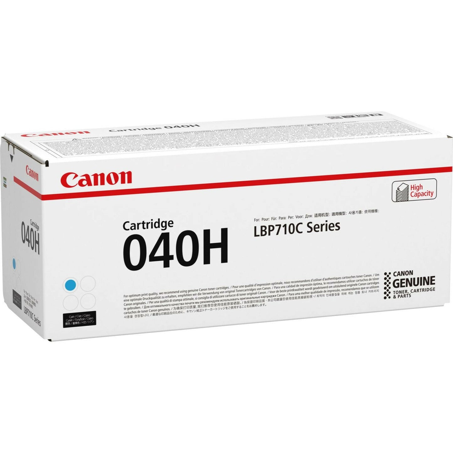 Canon CRG-040H Original Laser Toner Cartridge - Cyan Pack