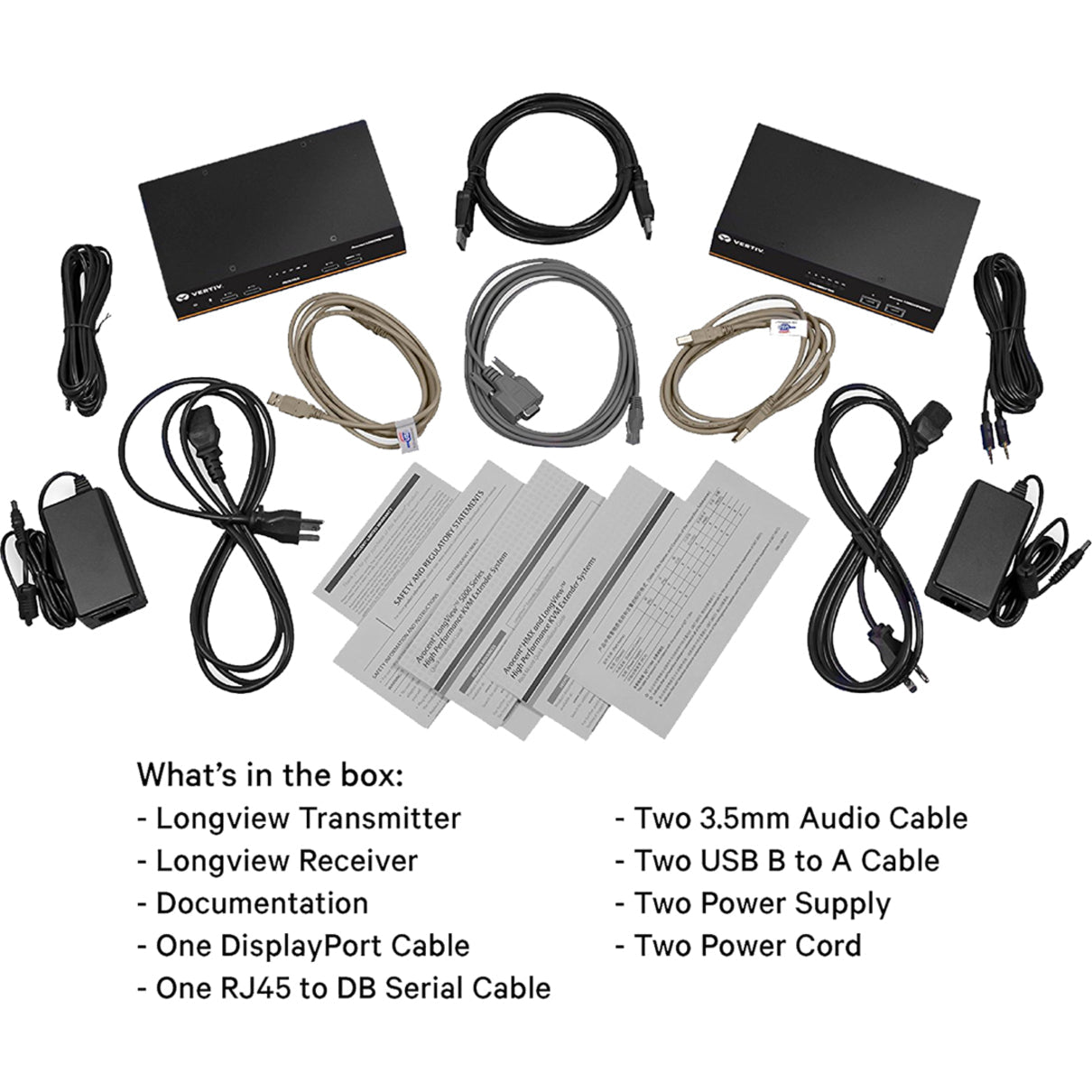 Vertiv Avocent LongView - Dual Monitor USB Audio CATx up to 100m / 330ft